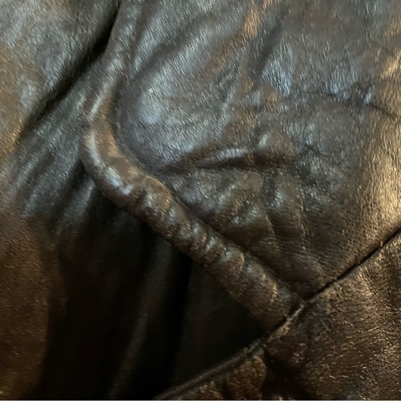 Short(to waist) bovine/bull hide bomber button up, Lge by J.Persy for Marvin Ric - Picture 14 of 15